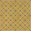 Whig Rose The Miser and The Poet - vinyl floor cloth sizes 84x84, 96x96, 120x120
