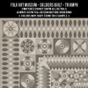 Soldiers Quilt Triumph - vinyl floor cloth 5"x5" swatch