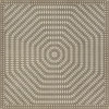 Sunburst With the Earth and the Sky - vinyl floor cloth sizes 96x96, 120x120