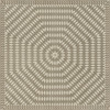 Sunburst With the Earth and the Sky - vinyl floor cloth 84x84