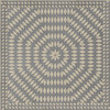 Sunburst Buffeting Gusts of Wind - vinyl floor cloth sizes 60x60, 72x72