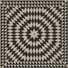 Sunburst Of Night and Light - vinyl floor cloth sizes 36x36, 48x48