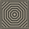 Sunburst Of Night and Light - vinyl floor cloth sizes 60x60, 72x72