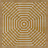 Sunburst The Sun has Risen - vinyl floor cloth sizes 96x96, 120x120