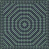 Sunburst Winter in the Shade - vinyl floor cloth sizes 60x60, 72x72