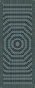 Sunburst Winter in the Shade - vinyl floor cloth sizes 30x75, 36x90