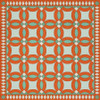 Wedding Ring Dorothea - vinyl floor cloth 48x48
