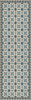 Wedding Ring Evangeline - vinyl floor cloth sizes 24x77, 30x96, 36x115