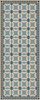Wedding Ring Evangeline - vinyl floor cloth sizes 30x75, 36x90