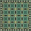 Wedding Ring Felicity - vinyl floor cloth 36x36