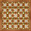 Wedding Ring Leonora - vinyl floor cloth 48x48