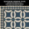 Wedding Ring Philippa - vinyl floor cloth 5"x5" swatch