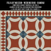 Wedding Ring Ramona - vinyl floor cloth 5"x5" swatch