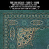 Tabriz Govad - vinyl floor cloth 5"x5" swatch
