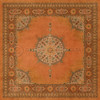 Tabriz Zurvan - vinyl floor cloth sizes 36x36, 48x48