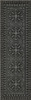 Embroidery Winters Midnight - vinyl floor cloth sizes 24x77, 26x83, 30x96, 36x115