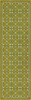 Floral Quilt First Day of Spring - vinyl floor cloth sizes 24x77, 30x96, 26x83, 36x115