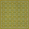 Floral Quilt First Day of Spring - vinyl floor cloth sizes 60x60, 72x72