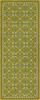 Floral Quilt First Day of Spring - vinyl floor cloth sizes 30x75, 36x90