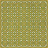 Floral Quilt First Day of Spring - vinyl floor cloth 84x84