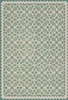 Floral Quilt First Snow - vinyl floor cloth sizes 20x30, 24x36, 30x44, 38x56