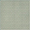 Floral Quilt First Snow - vinyl floor cloth sizes 96x96, 120x120