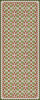 Floral Quilt Flowers in the Mirror - vinyl floor cloth sizes 30x75, 36x90