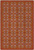 Floral Quilt This Old Village - vinyl floor cloth sizes 20x30, 24x36, 30x44, 38x56