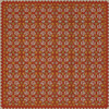 Floral Quilt This Old Village - vinyl floor cloth sizes 60x60, 72x72