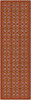 Floral Quilt This Old Village - vinyl floor cloth sizes 24x77, 30x96, 26x83, 36x115
