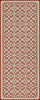 Floral Quilt This Old Village - vinyl floor cloth sizes 30x75, 36x90