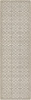 Floral Quilt The Woman in White - vinyl floor cloth sizes 24x77, 30x96, 26x83, 36x115