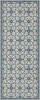 Whig Rose The Day Has Eyes - vinyl floor cloth sizes 30x75, 36x90