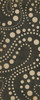 Classic Pattern 12 Black Hole - vinyl floor cloth sizes 30x75, 36x90