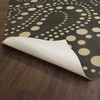 Pattern 12 Black Hole - vinyl floor cloth underside 