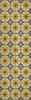 Pattern 72 Raconteur - vinyl floor cloth sizes 26x83, 36x115