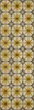 Pattern 72 Raconteur - vinyl floor cloth sizes 24x77, 30x96, 26x83, 36x115