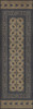 Balouch Nodakk - vinyl floor cloth sizes 24x77, 30x96, 26x83, 36x115