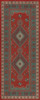 Bergama Ikbal - vinyl floor cloth sizes 30x75, 36x90