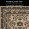 Hamadan Babayani - vinyl floor cloth 5"x5" swatch