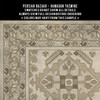 Hamadan Yasmine - vinyl floor cloth 5"x5" swatch