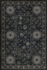 Samarkand Qora - vinyl floor cloth sizes 20x30, 24x36