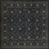 Samarkand Qora - vinyl floor cloth sizes 84x84, 96x96
