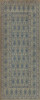 Kintala Albastru - vinyl floor cloth sizes 30x75, 36x90