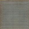 Kintala Albastru - vinyl floor cloth 96x96