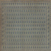 Kintala Albastru - vinyl floor cloth 120x120