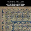 Kintala Albastru - vinyl floor cloth 5"x5" swatch