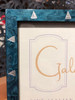 Blue Sailboat wood frame