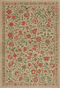 Williamsburg Antique Floral May We Live Together - vinyl floor cloth size 38x56