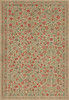 Williamsburg Antique Floral May We Live Together - vinyl floor cloth sizes 96x140, 120x175